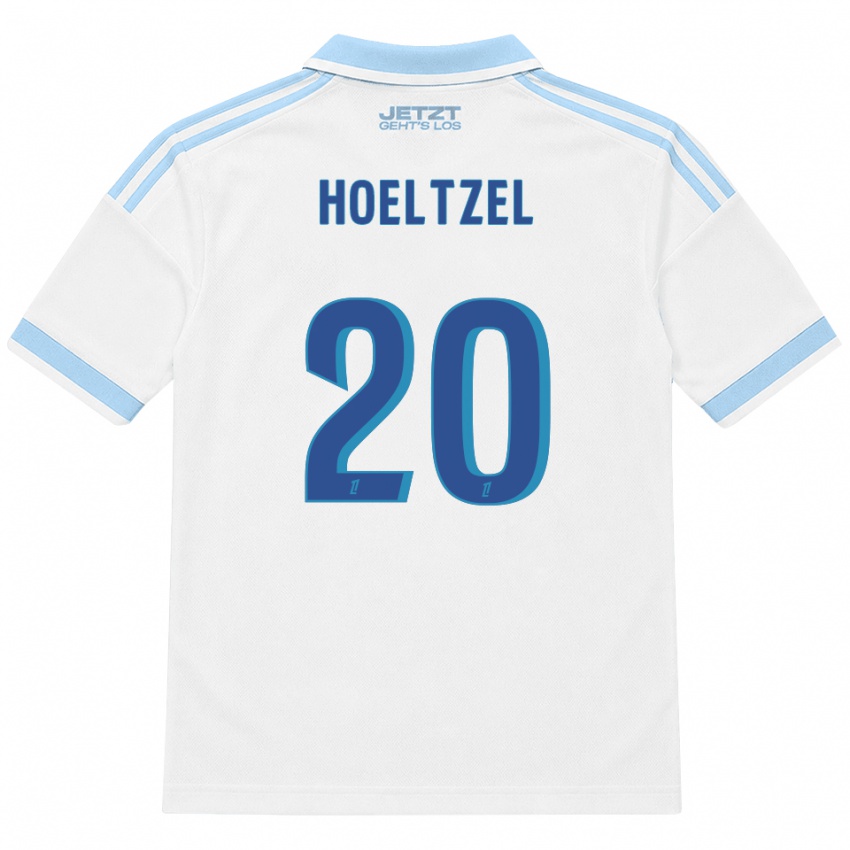 גברים Mégane Hoeltzel #20 כחול שמיים בהיר לבן אדום הרחק ג'רזי 2026/27 חולצה קצרה