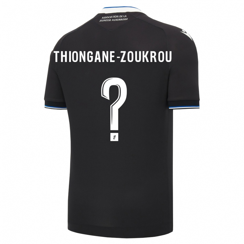 גברים Ackah-Tidiane Thiongane-Zoukrou #0 שחור כחול לבן הרחק ג'רזי 2026/27 חולצה קצרה