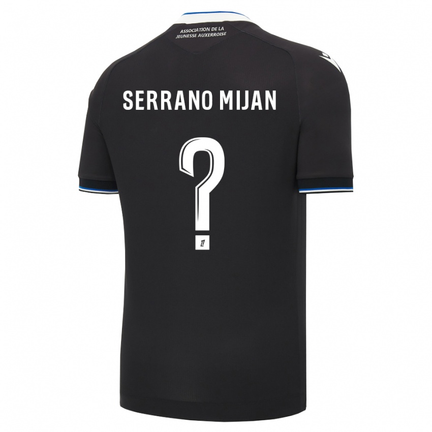 גברים Joye Serrano Mijan #0 שחור כחול לבן הרחק ג'רזי 2026/27 חולצה קצרה