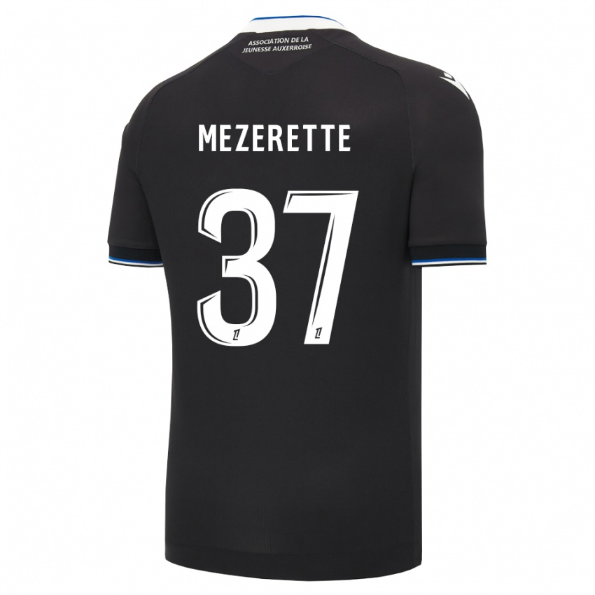 גברים Louis Mezerette #37 שחור כחול לבן הרחק ג'רזי 2026/27 חולצה קצרה