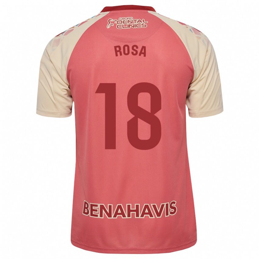 גברים Marcos Rosa #18 ורוד בהיר אדום כחול הרחק ג'רזי 2026/27 חולצה קצרה