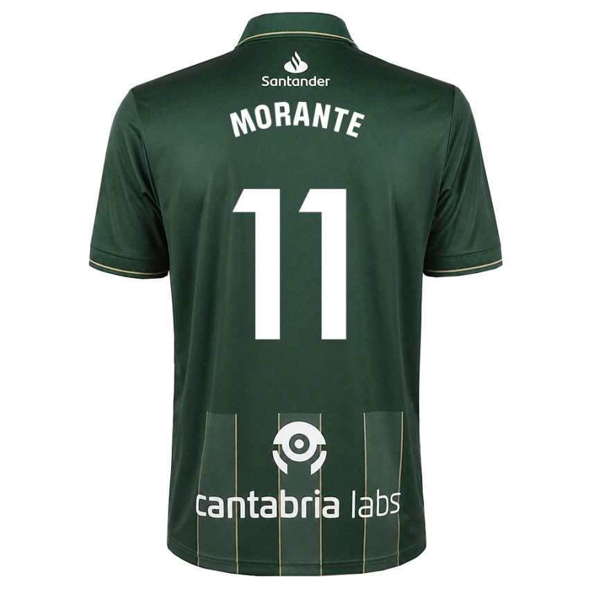 גברים Alejandro Morante #11 אפור כהה לבן הרחק ג'רזי 2026/27 חולצה קצרה