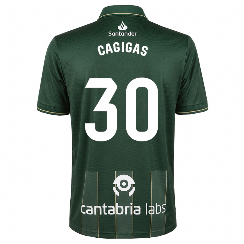 גברים Iván Cagigas #30 אפור כהה לבן הרחק ג'רזי 2026/27 חולצה קצרה