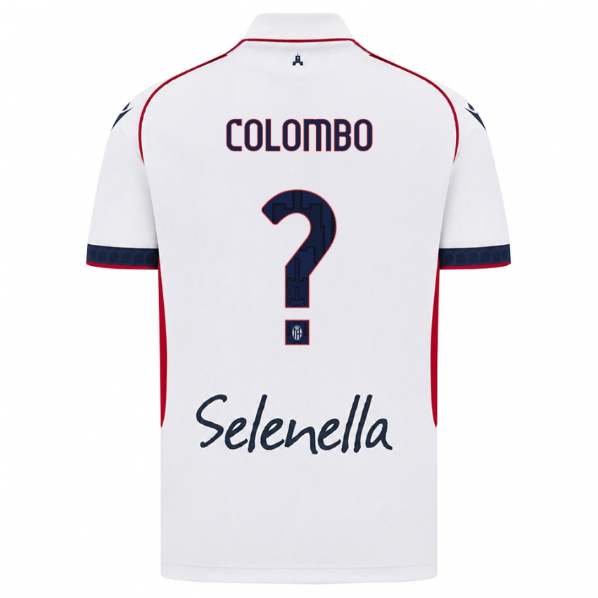 גברים Valentina Colombo #0 לבן אדום כחול מלכותי הרחק ג'רזי 2026/27 חולצה קצרה