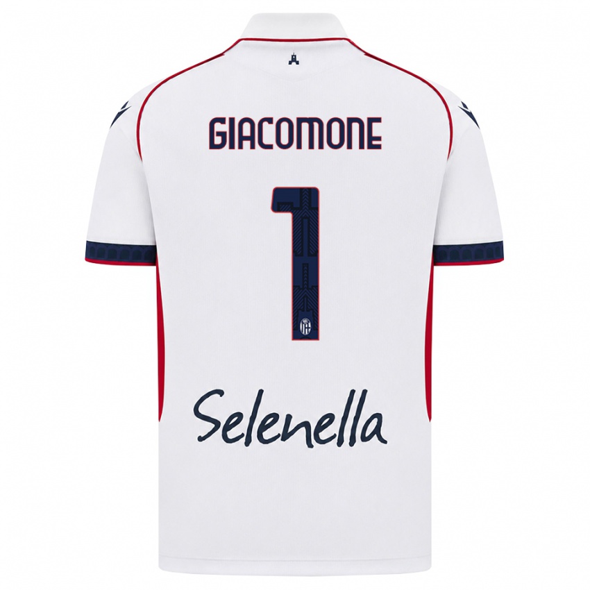 גברים Giacomo Giacomone #1 לבן אדום כחול מלכותי הרחק ג'רזי 2026/27 חולצה קצרה