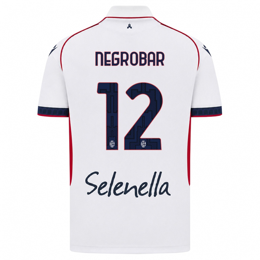 גברים Lucas Negrobar #12 לבן אדום כחול מלכותי הרחק ג'רזי 2026/27 חולצה קצרה