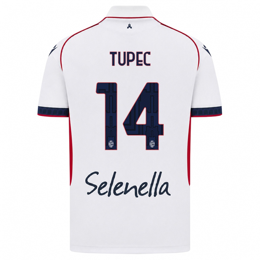 גברים Leos Tupec #14 לבן אדום כחול מלכותי הרחק ג'רזי 2026/27 חולצה קצרה