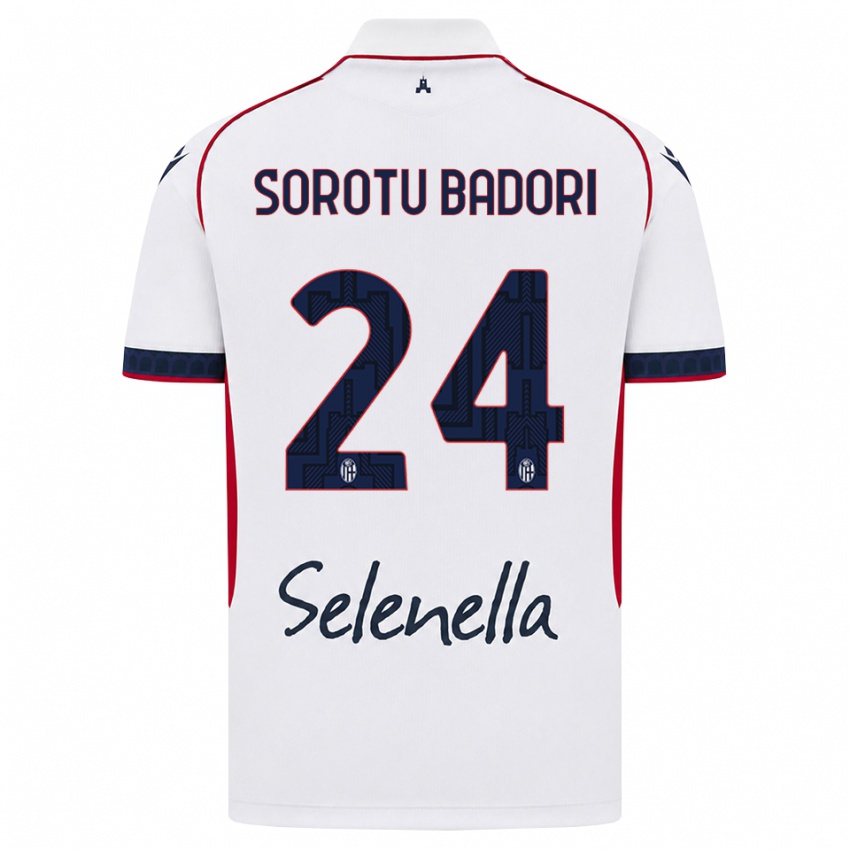 גברים Kwesi Sorotu Badori #24 לבן אדום כחול מלכותי הרחק ג'רזי 2026/27 חולצה קצרה