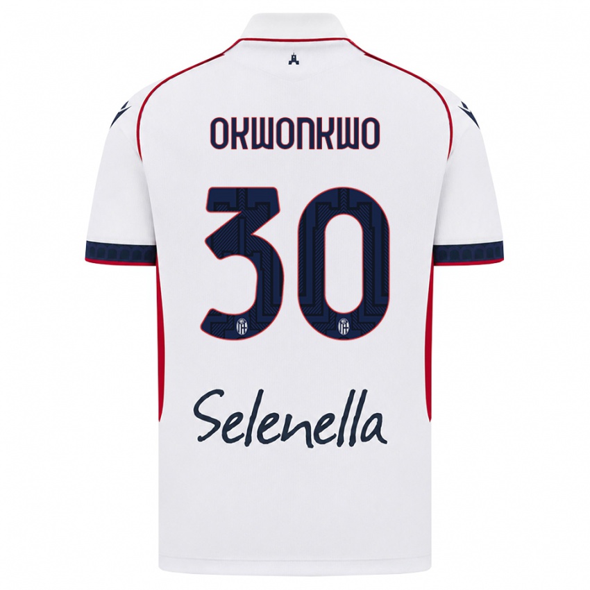 גברים Orji Okwonkwo #30 לבן אדום כחול מלכותי הרחק ג'רזי 2026/27 חולצה קצרה
