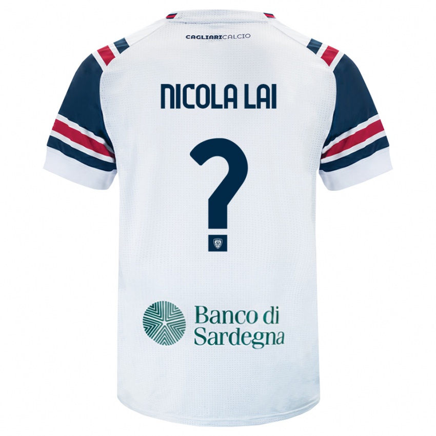 גברים Nicola Lai #0 לבן אדום ירוק הרחק ג'רזי 2026/27 חולצה קצרה