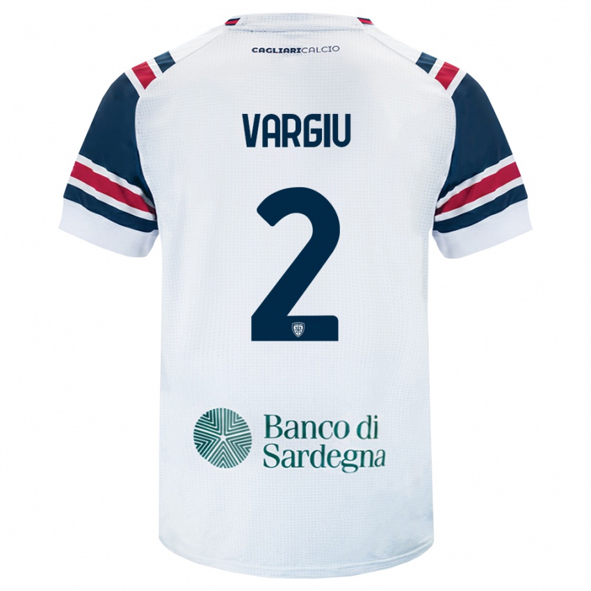 גברים Alessio Vargiu #2 לבן אדום ירוק הרחק ג'רזי 2026/27 חולצה קצרה