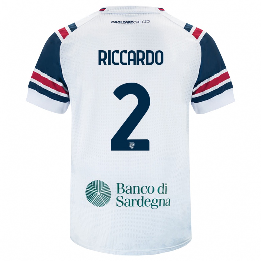 גברים Riccardo Congiu #2 לבן אדום ירוק הרחק ג'רזי 2026/27 חולצה קצרה