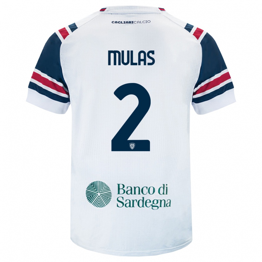 גברים Alessandro Mulas #2 לבן אדום ירוק הרחק ג'רזי 2026/27 חולצה קצרה