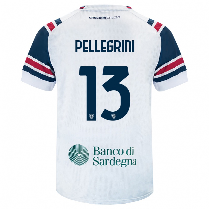 גברים Nicolò Pellegrini #13 לבן אדום ירוק הרחק ג'רזי 2026/27 חולצה קצרה