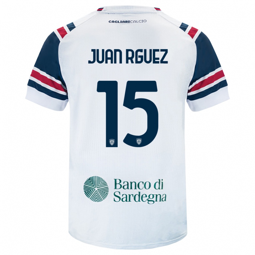 גברים Juan Rodríguez #15 לבן אדום ירוק הרחק ג'רזי 2026/27 חולצה קצרה