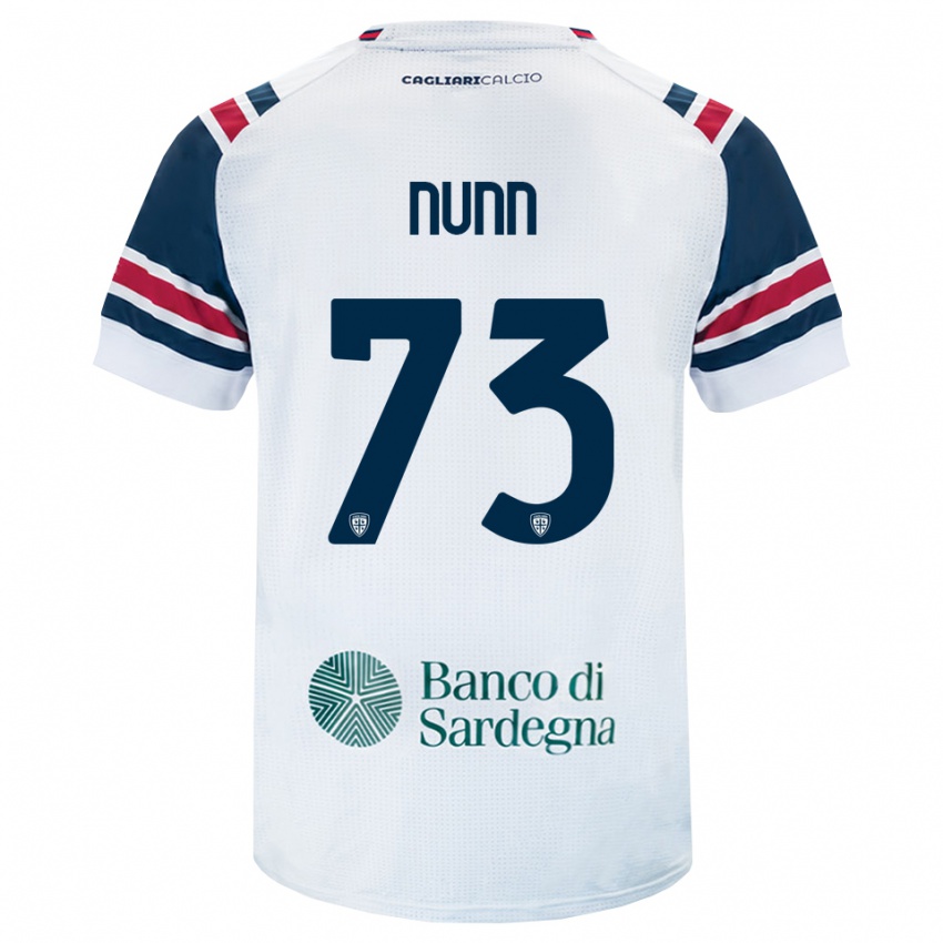 גברים Jack Nunn #73 לבן אדום ירוק הרחק ג'רזי 2026/27 חולצה קצרה