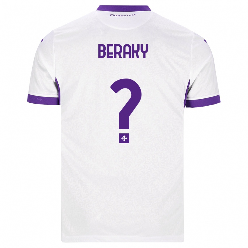גברים Mussie Beraky #0 לבן סגול הרחק ג'רזי 2026/27 חולצה קצרה