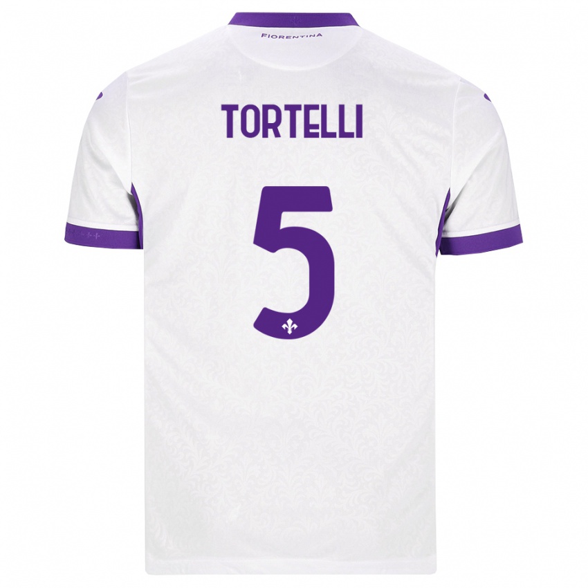 גברים Alice Tortelli #5 לבן סגול הרחק ג'רזי 2026/27 חולצה קצרה