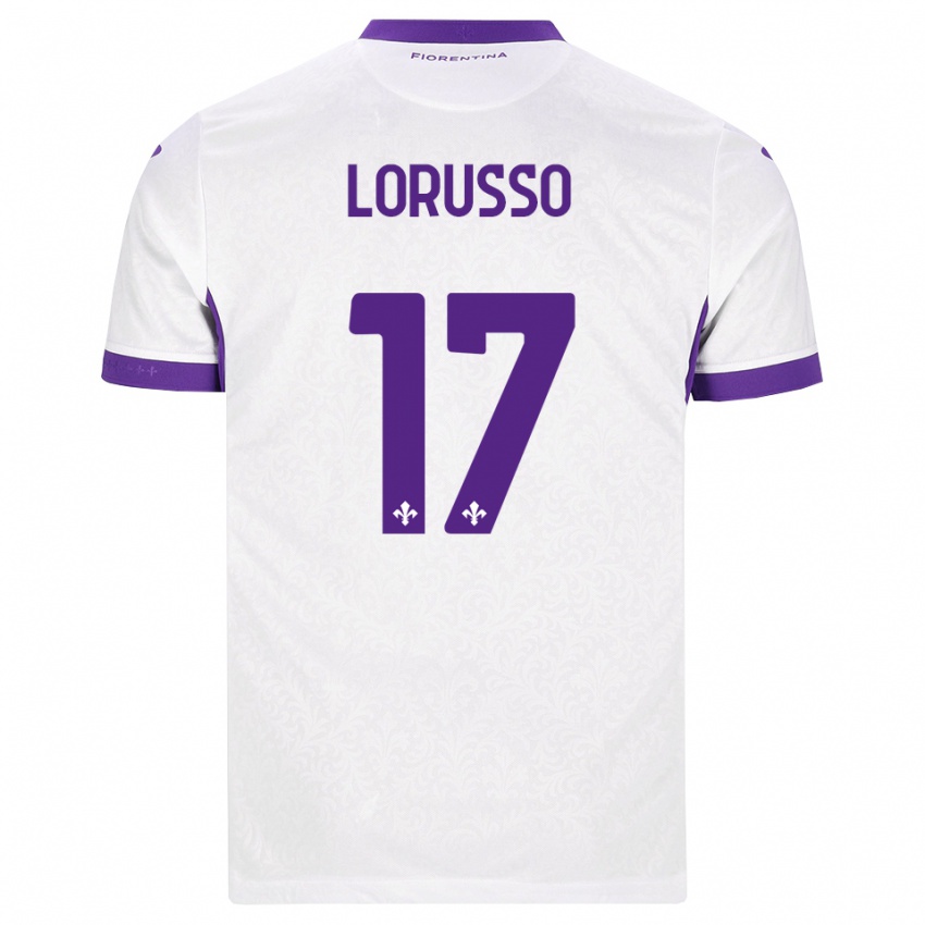 גברים Angelo Lorusso #17 לבן סגול הרחק ג'רזי 2026/27 חולצה קצרה