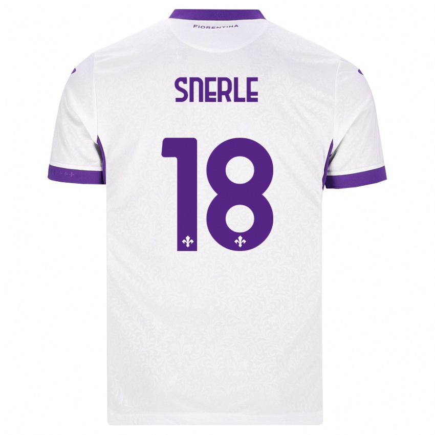 גברים Emma Strøm Snerle #18 לבן סגול הרחק ג'רזי 2026/27 חולצה קצרה