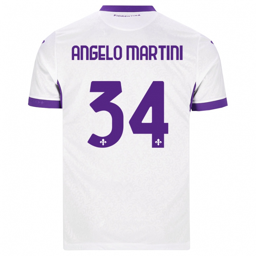 גברים Angelo Martini #34 לבן סגול הרחק ג'רזי 2026/27 חולצה קצרה