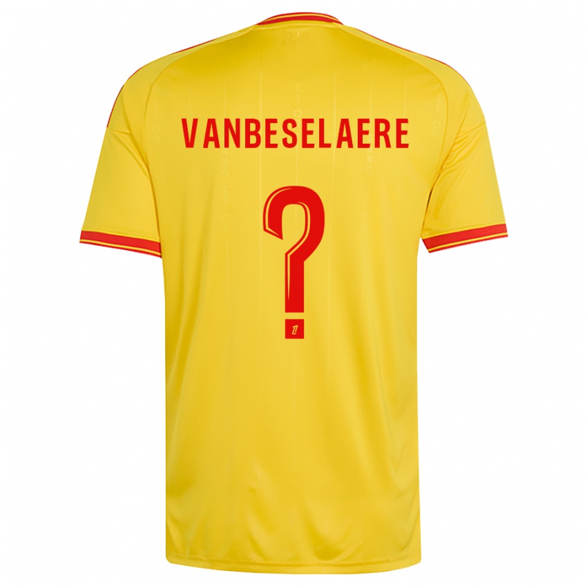 נשים Emmanuel Vanbeselaere #0 זהב כתום אדום ג'רזי ביתית 2026/27 חולצה קצרה