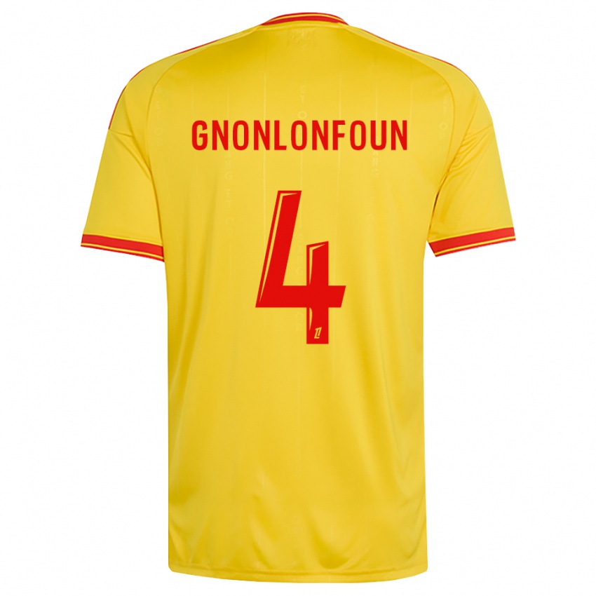 נשים Madi Gnonlonfoun #4 זהב כתום אדום ג'רזי ביתית 2026/27 חולצה קצרה