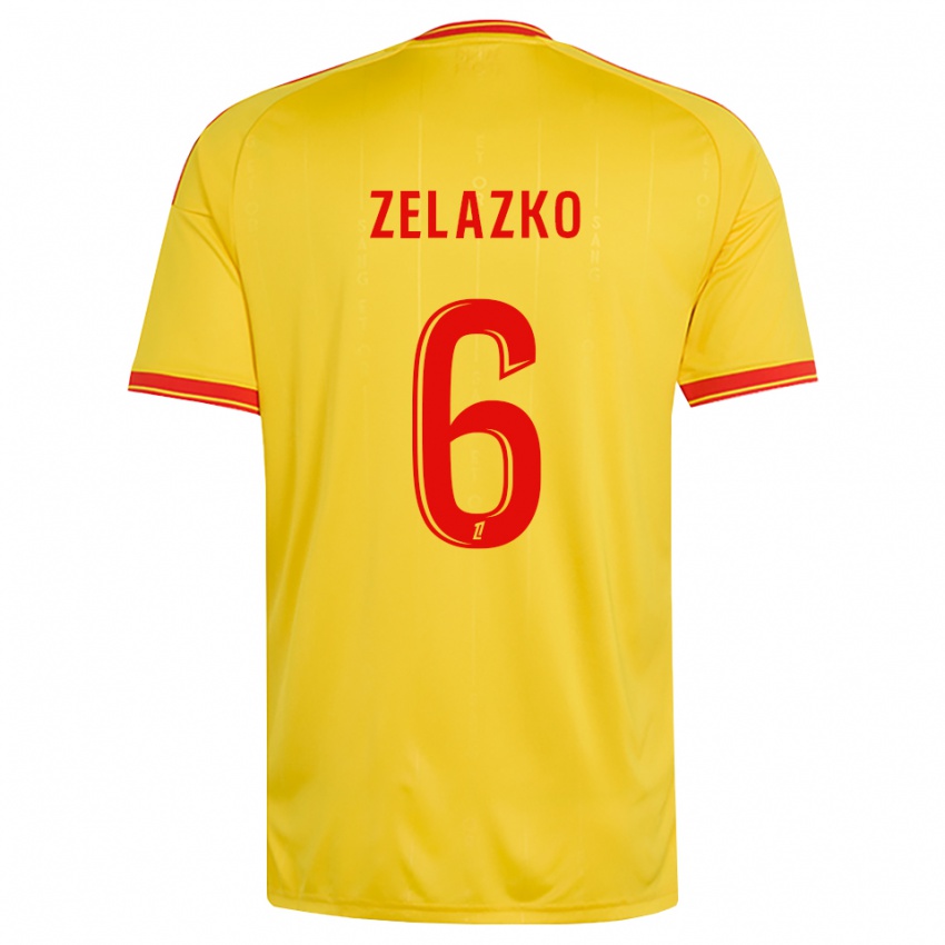 נשים Robin Zelazko #6 זהב כתום אדום ג'רזי ביתית 2026/27 חולצה קצרה
