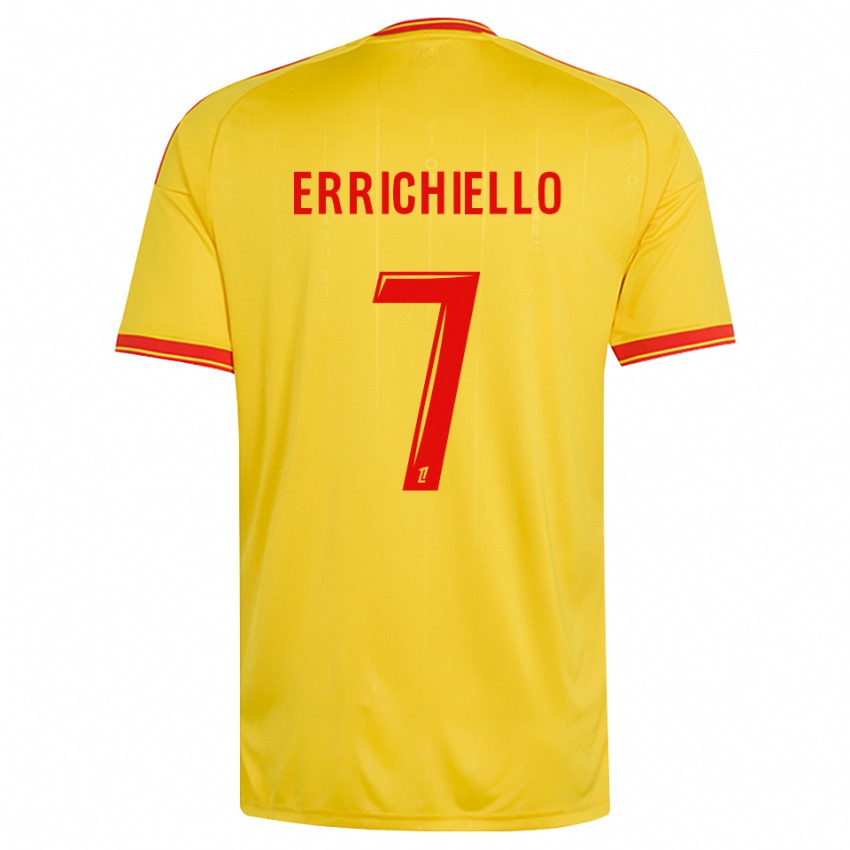 נשים Giovan Errichiello #7 זהב כתום אדום ג'רזי ביתית 2026/27 חולצה קצרה