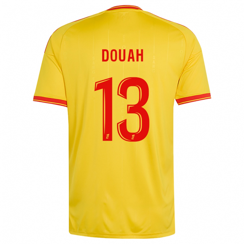 נשים Chemssedine Douah #13 זהב כתום אדום ג'רזי ביתית 2026/27 חולצה קצרה