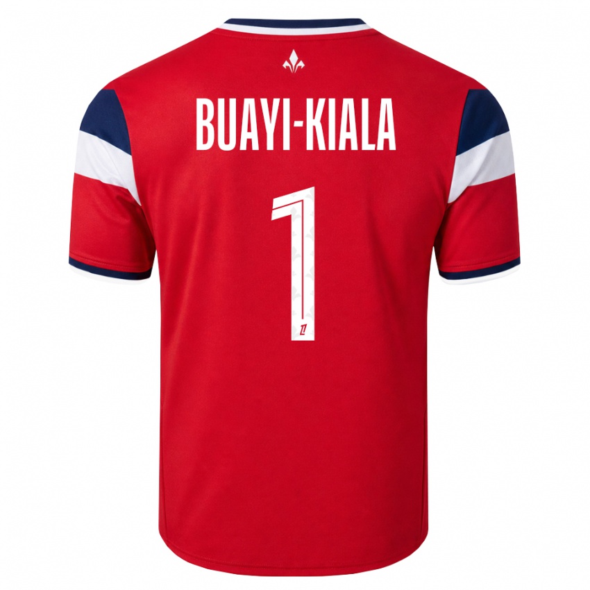 נשים Israël Buayi-Kiala #1 אדום לבן כחול מלכותי ג'רזי ביתית 2026/27 חולצה קצרה