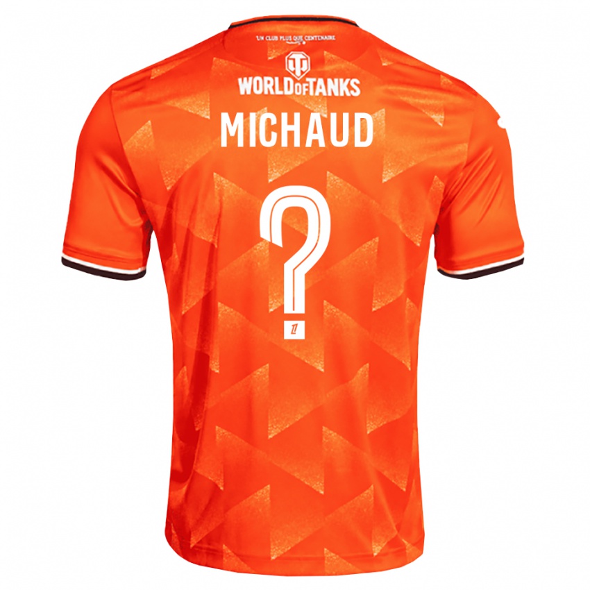 נשים Etan Michaud #0 כתום לבן שחור ג'רזי ביתית 2026/27 חולצה קצרה