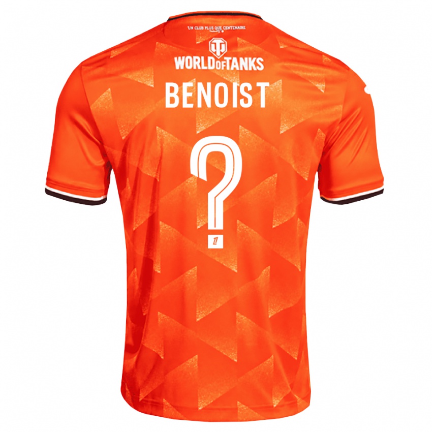 נשים Baptiste Benoist #0 כתום לבן שחור ג'רזי ביתית 2026/27 חולצה קצרה