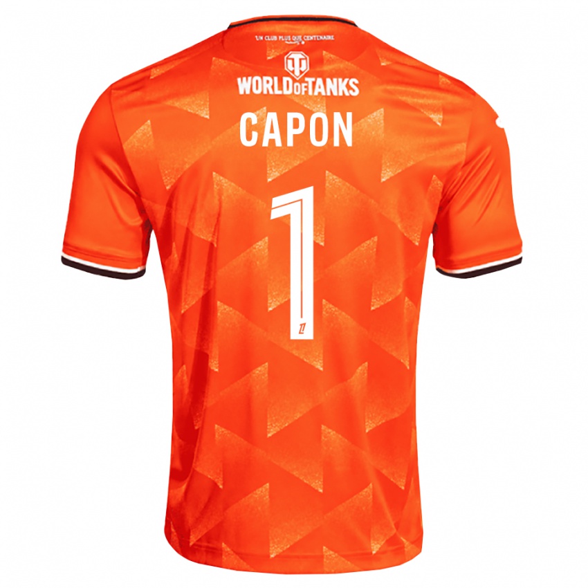 נשים Emma Capon #1 כתום לבן שחור ג'רזי ביתית 2026/27 חולצה קצרה