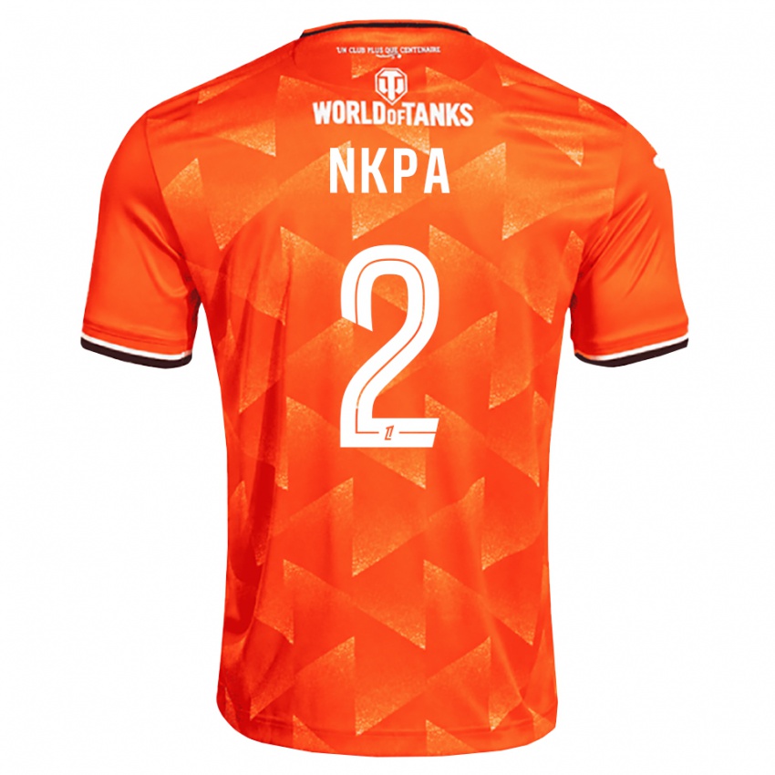 נשים Elie Nkpa #2 כתום לבן שחור ג'רזי ביתית 2026/27 חולצה קצרה