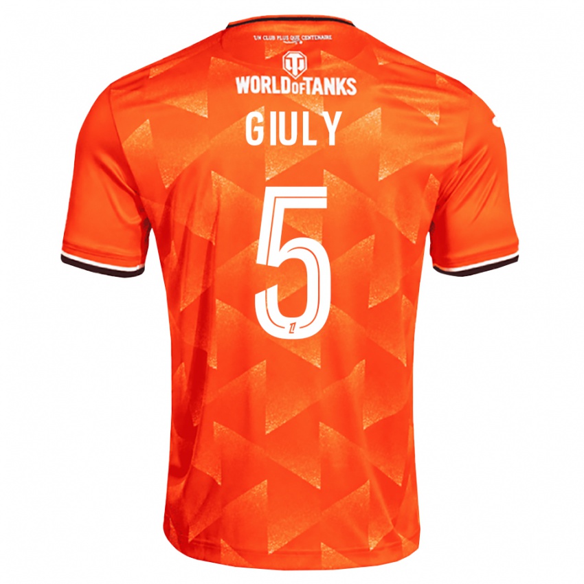 נשים Jade Giuly #5 כתום לבן שחור ג'רזי ביתית 2026/27 חולצה קצרה