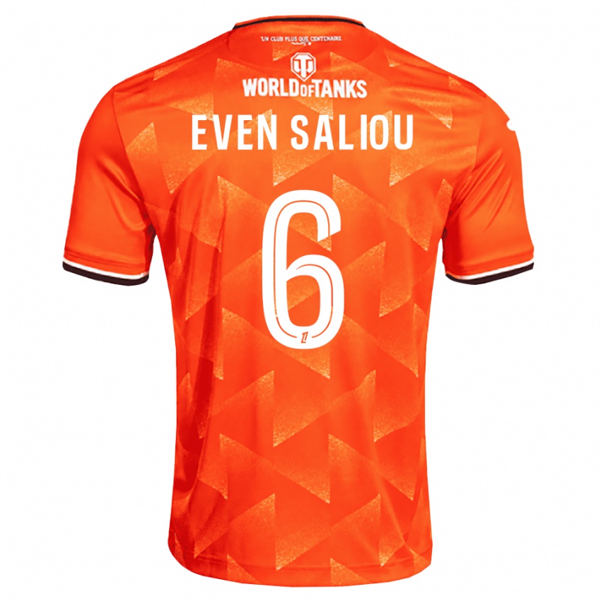 נשים Emy Even Saliou #6 כתום לבן שחור ג'רזי ביתית 2026/27 חולצה קצרה