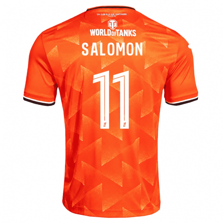 נשים Enzo Salomon #11 כתום לבן שחור ג'רזי ביתית 2026/27 חולצה קצרה