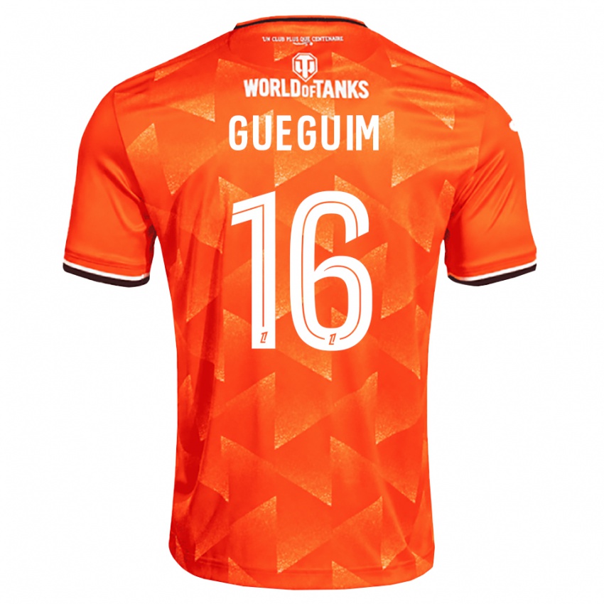 נשים Guirone Gueguim #16 כתום לבן שחור ג'רזי ביתית 2026/27 חולצה קצרה