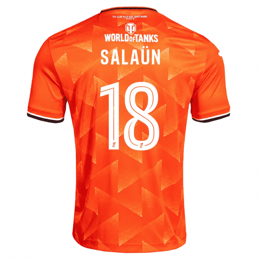 נשים Elody Salaün #18 כתום לבן שחור ג'רזי ביתית 2026/27 חולצה קצרה