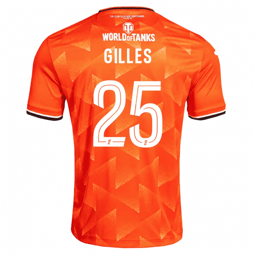 נשים Elodie Gilles #25 כתום לבן שחור ג'רזי ביתית 2026/27 חולצה קצרה