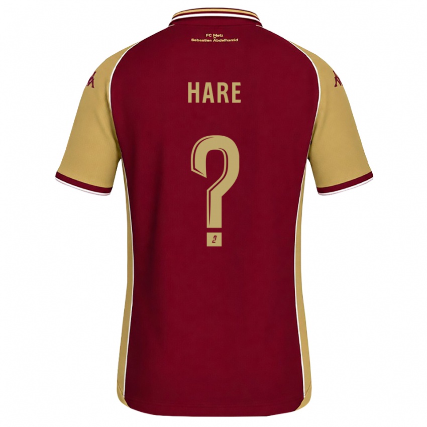נשים Hugo Hare #0 זהב אדום כהה ג'רזי ביתית 2026/27 חולצה קצרה