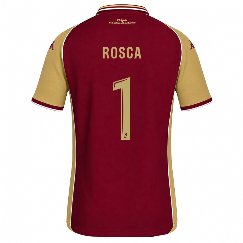 נשים Daniel Rosca #1 זהב אדום כהה ג'רזי ביתית 2026/27 חולצה קצרה