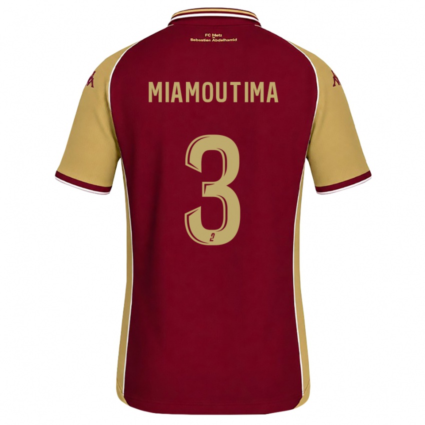 נשים Harly-James Miamoutima #3 זהב אדום כהה ג'רזי ביתית 2026/27 חולצה קצרה