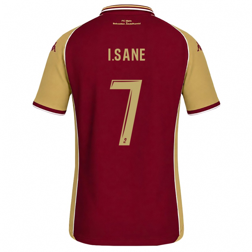 נשים Ibou Sané #7 זהב אדום כהה ג'רזי ביתית 2026/27 חולצה קצרה
