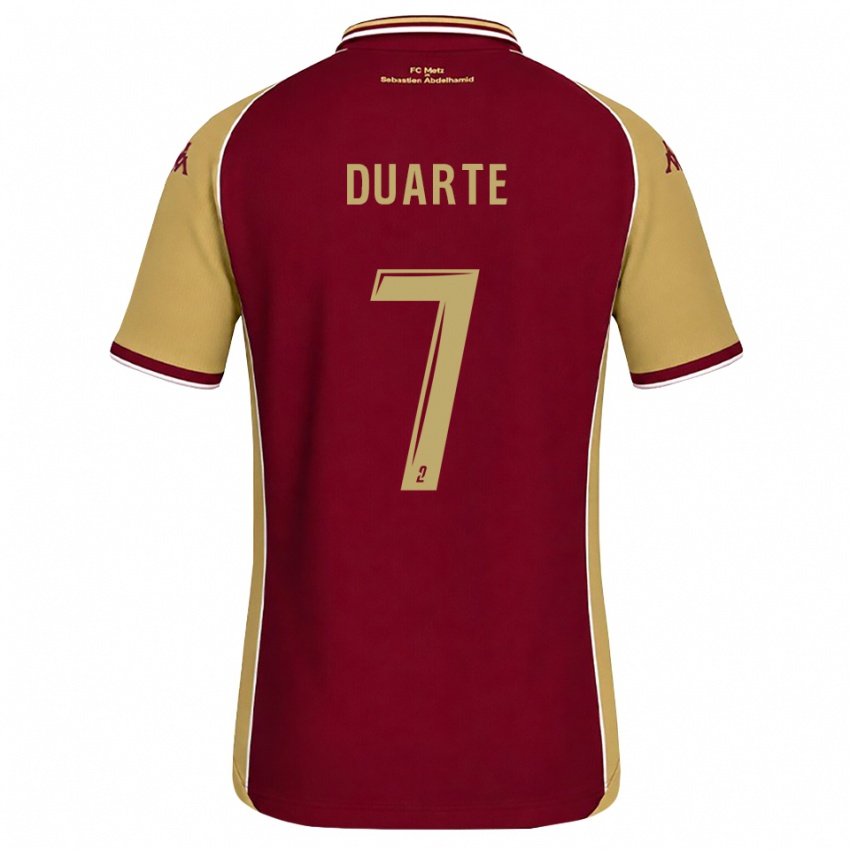 נשים Diego Duarte #7 זהב אדום כהה ג'רזי ביתית 2026/27 חולצה קצרה