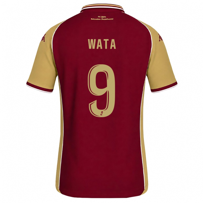 נשים Xavier Wata #9 זהב אדום כהה ג'רזי ביתית 2026/27 חולצה קצרה