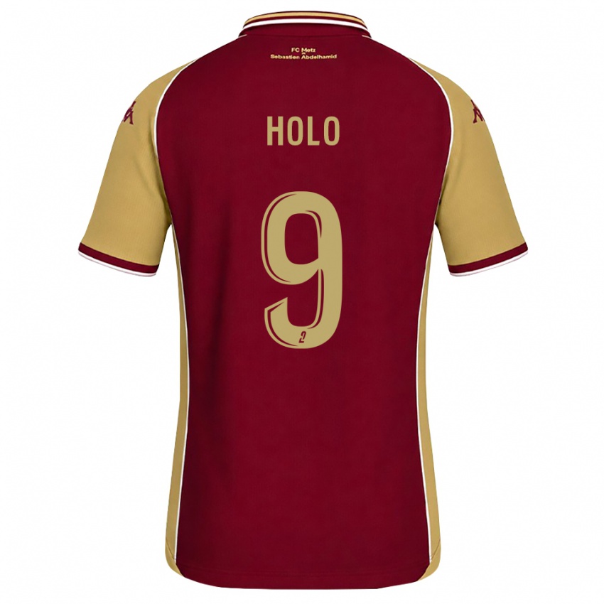 נשים Mathis Holo #9 זהב אדום כהה ג'רזי ביתית 2026/27 חולצה קצרה