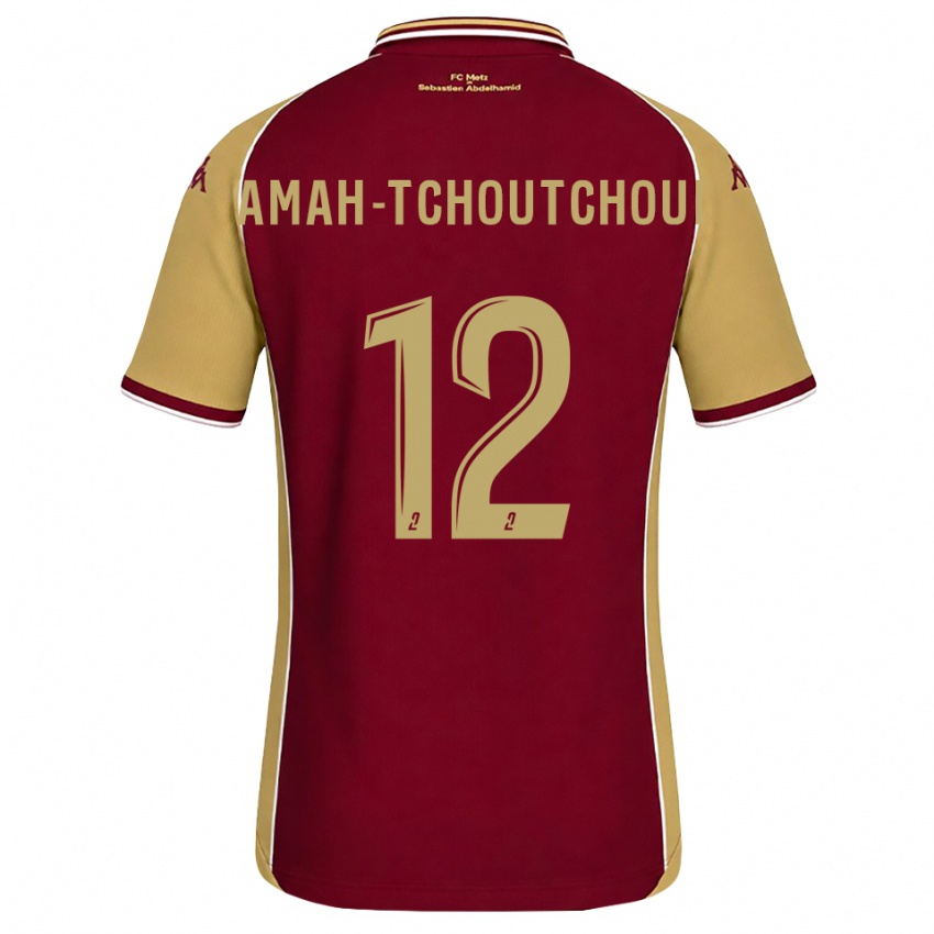 נשים Marco Amah-Tchoutchoui #12 זהב אדום כהה ג'רזי ביתית 2026/27 חולצה קצרה