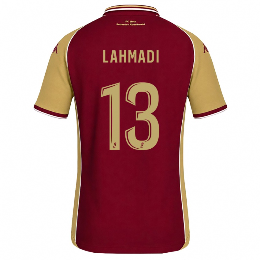 נשים Mehdi Lahmadi #13 זהב אדום כהה ג'רזי ביתית 2026/27 חולצה קצרה